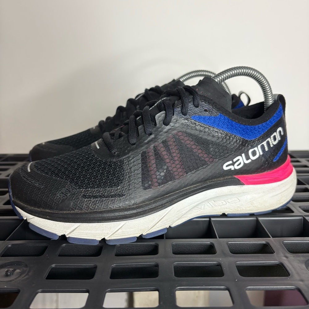Salomon Black and Blue Athletic Shoes